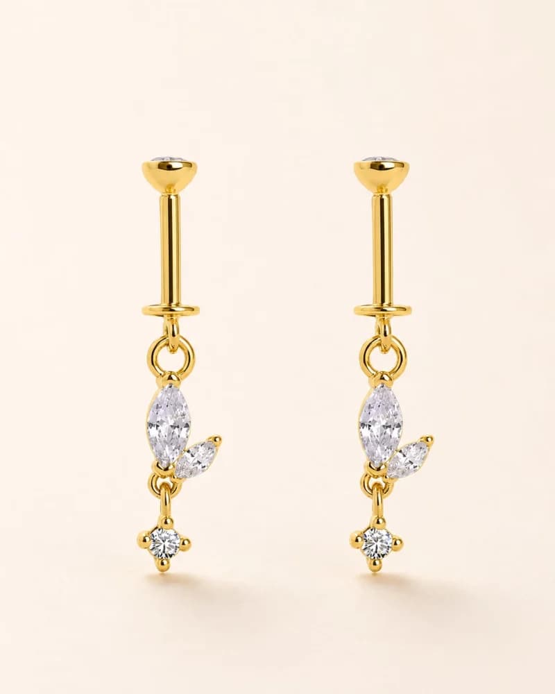 Elara Bloom Hanging Earrings — 2