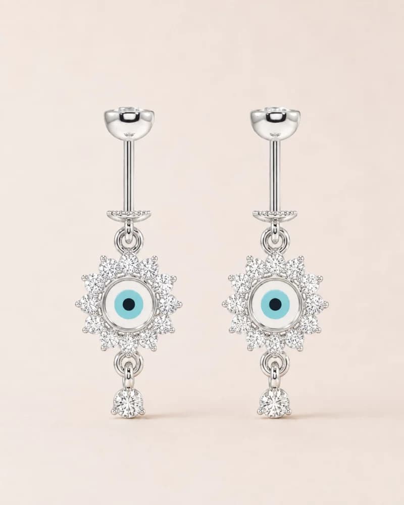 Ayla Eye Hanging Earrings — 1