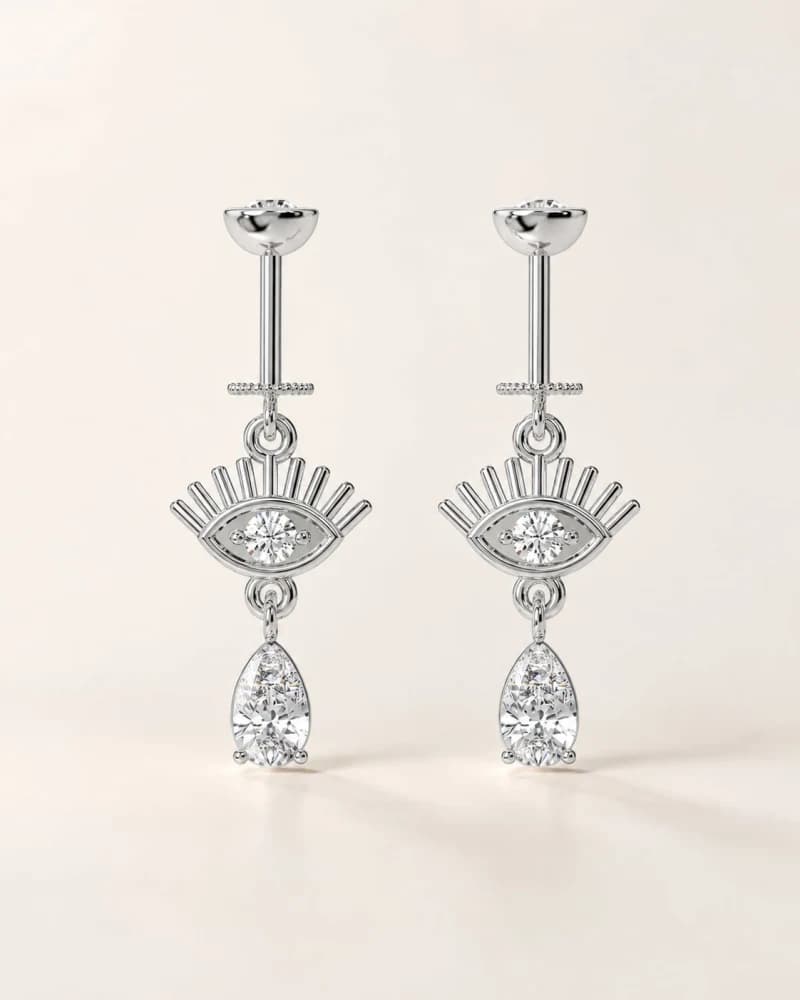 Aurelia Crown Hanging Earrings