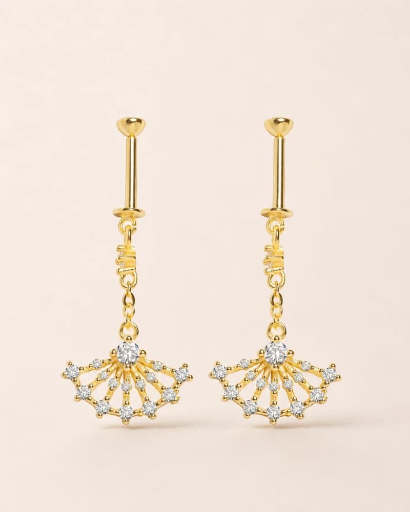 Solara Mandala Hanging Earrings — 1
