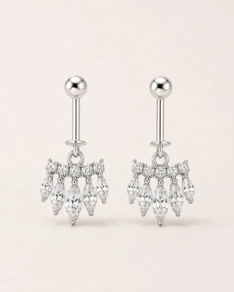 Luna Cascade Chandelier Earrings — 1